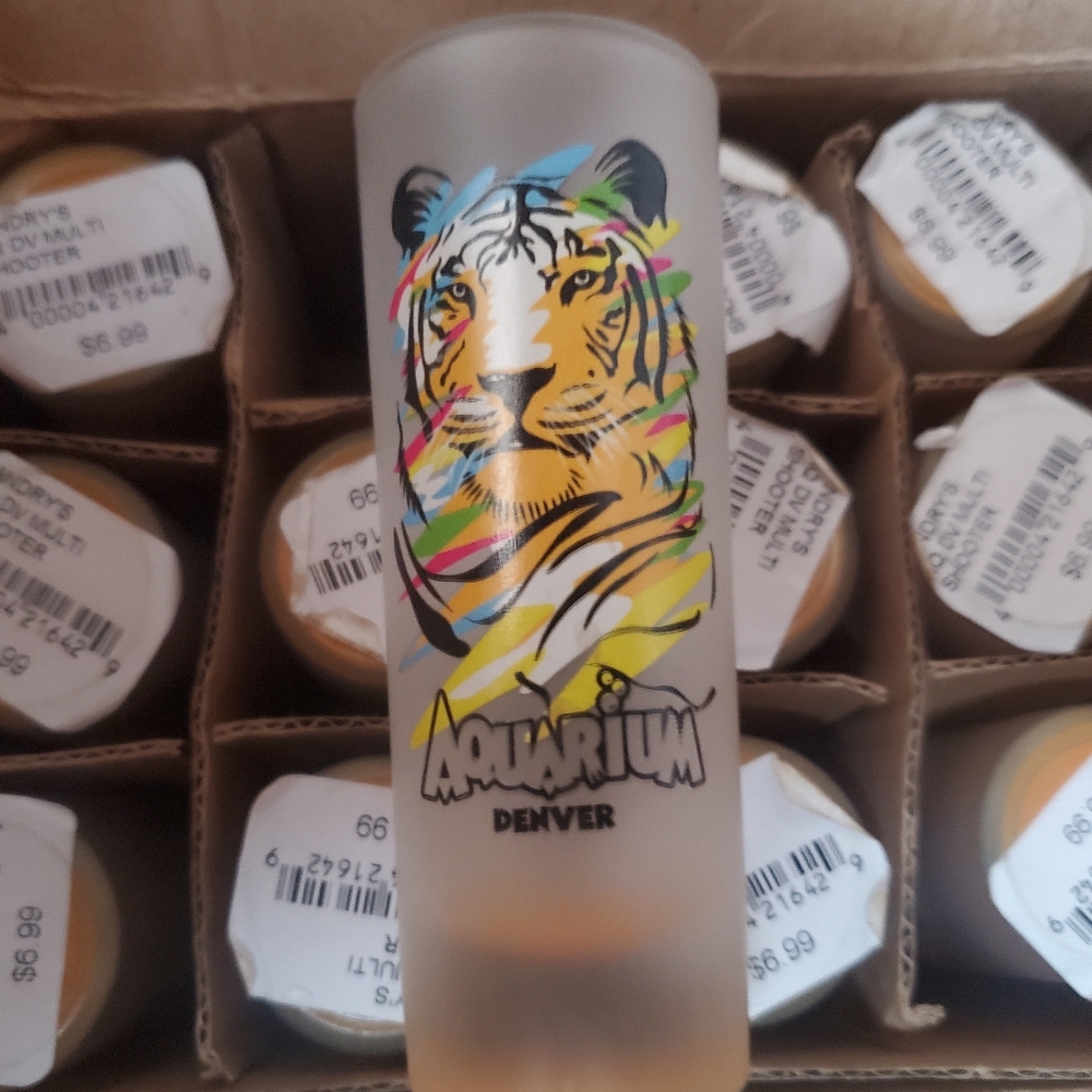 12 Pack Tiger Shot Glasses NWT